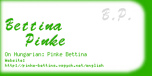 bettina pinke business card